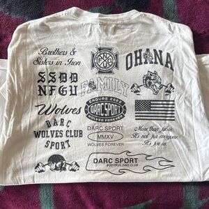 Darc Sport White Graphic Tee for Men